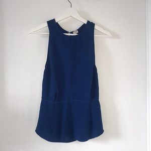 Aritzia, Wilfred, size 2, blue, open back